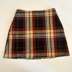 Aritzia Plaid Mini Skirt - Wilfred, side pockets, fall